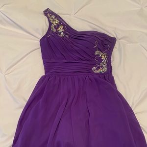 DEB purple dress